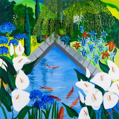 Arums by the Pond, 2013 by Maggie Rowe